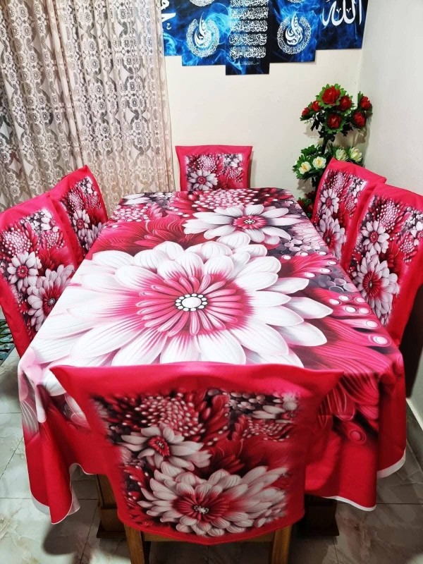 Premium 3d Print Dining Table cover Set