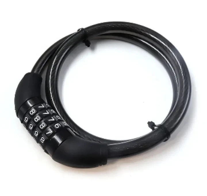 Helmet Lock with 4 Digit Lock Number- Black
